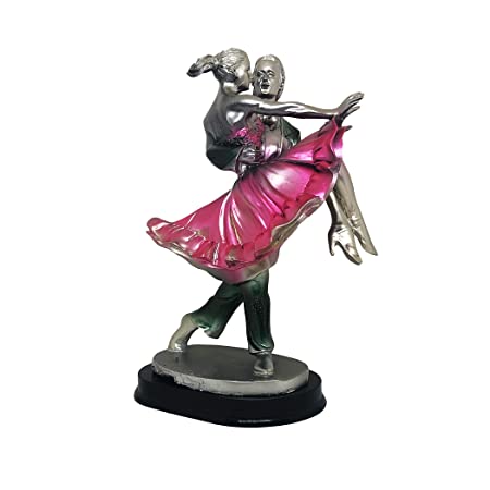 Resin Craft Loving Dancing Couple Statue Figurine Showpiece for Home Decor | Table Decor | Gifting Ideas (Height : 22 Cms.)