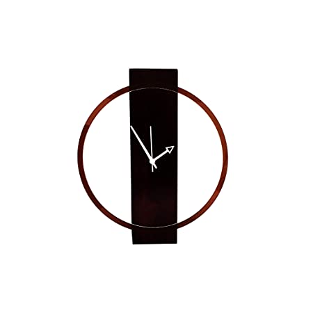  Round Wooden Wall Clock, Modern Wall Clock (28Cmx28Cmx3Cm)