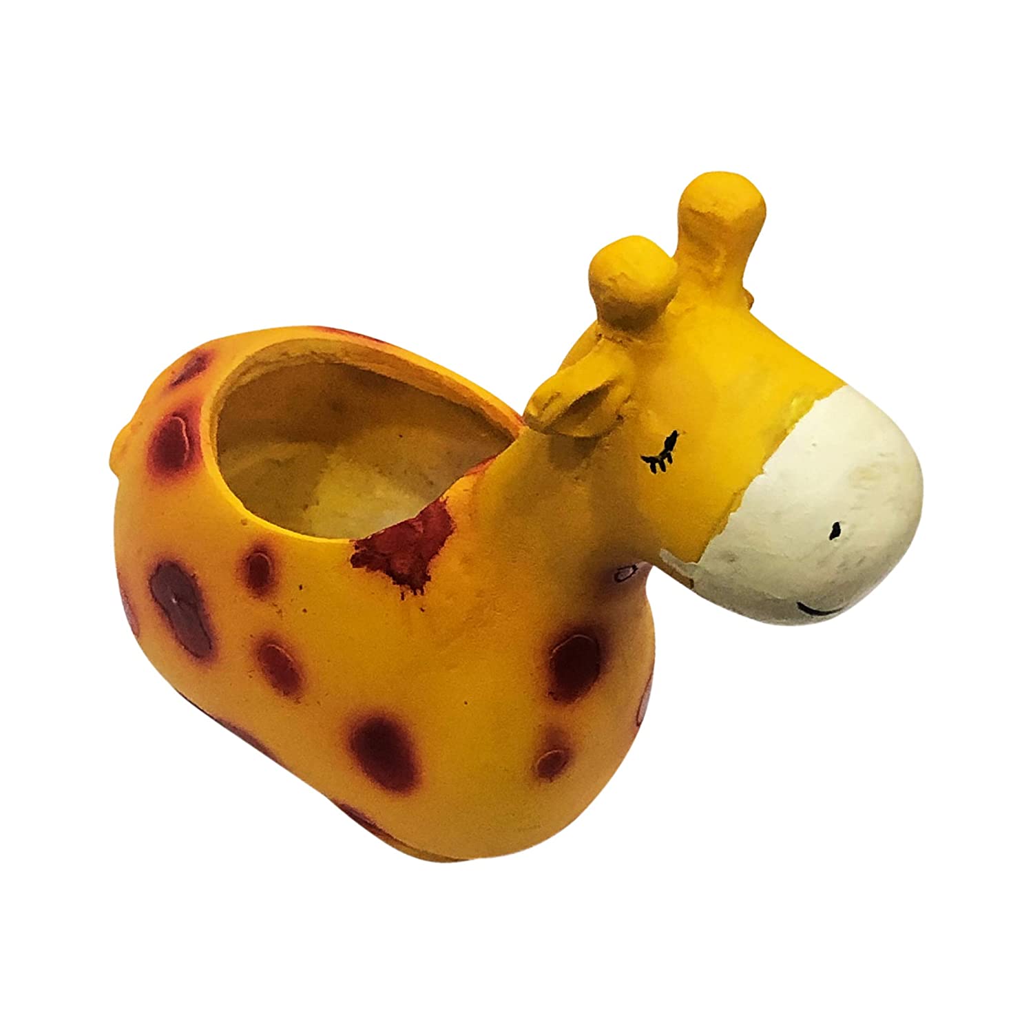 Mini Cute Giraffe Decorative Succulent Planter Resin Flower Pot for Home Decor,Garden Decor,Office Decor
