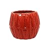 Ceramic Planter Pot Indoor Ourdoor Plants,Home and Garden Decor, Decorative Succulents Pot (Size :4 Inches.) (Orange)