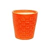Ceramic Planter Pot Indoor Ourdoor Plants,Home and Garden Decor, Decorative Succulents Pot (Size :5.5 Inches.) (Orange)